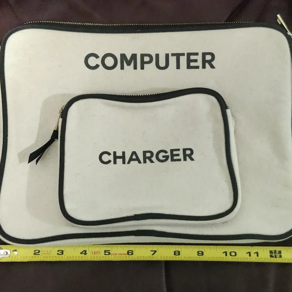 Canvas Computer/Laptop Bag with Charger Compartment by Bag-All